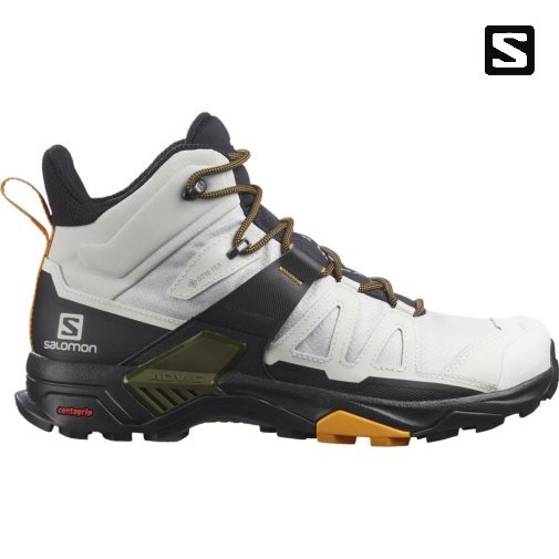 Botas Montaña Salomon X Ultra 4 Mid GTX Hombre Blancos Negros | MX LBFS824